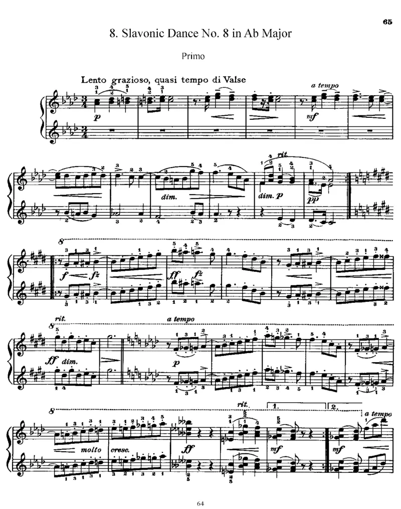 SlavonicDances,Op72(4Hands)_一万首著名钢琴曲谱哈农贝多芬合集视频教学电子版高清无水印可打印_1古典钢琴知名音乐家谱_德沃夏克钢琴谱全集_四手联弹