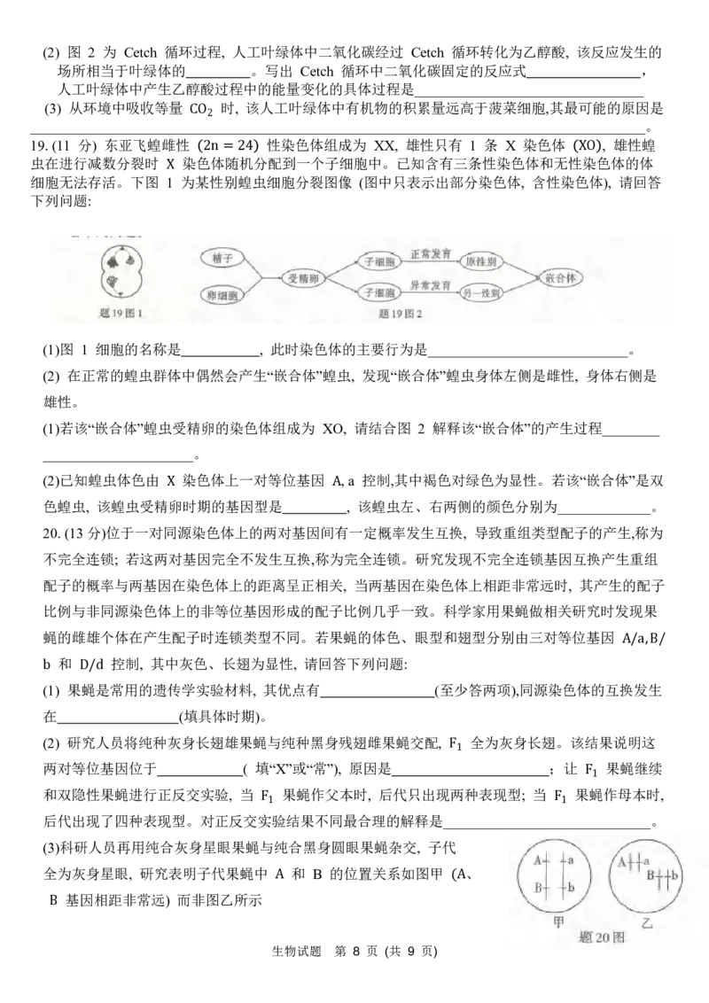 重庆市南开中学高2024届高三第三次质量检测生物试题_2023年11月_01每日更新_05号_2024届重庆市南开中学高三第三次质量检测_重庆市南开中学高2024届高三第三次质量检测生物