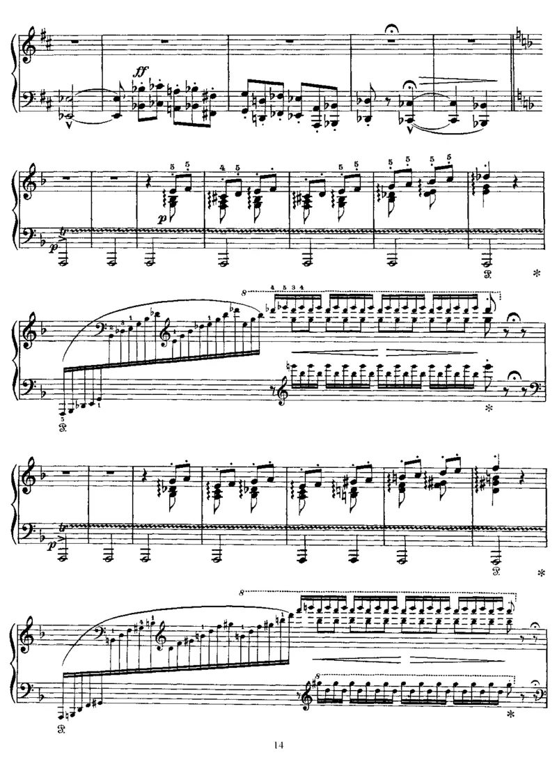 ScherzoandMarch_一万首著名钢琴曲谱哈农贝多芬合集视频教学电子版高清无水印可打印_1古典钢琴知名音乐家谱_李斯特钢琴谱全集_其他作品