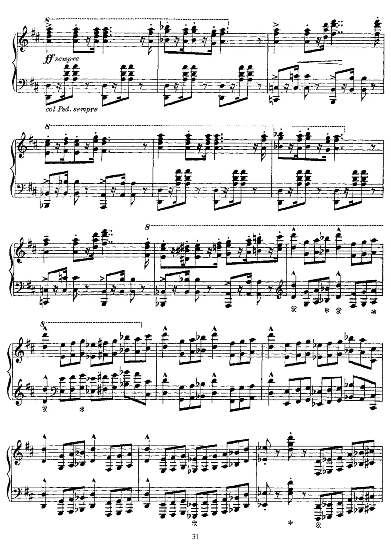 ScherzoandMarch_一万首著名钢琴曲谱哈农贝多芬合集视频教学电子版高清无水印可打印_1古典钢琴知名音乐家谱_李斯特钢琴谱全集_其他作品