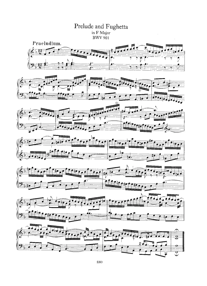 PreludeandFughettainF,BWV901_一万首著名钢琴曲谱哈农贝多芬合集视频教学电子版高清无水印可打印_1古典钢琴知名音乐家谱_巴赫钢琴谱全集_Preludes，Fantasias，Fugues