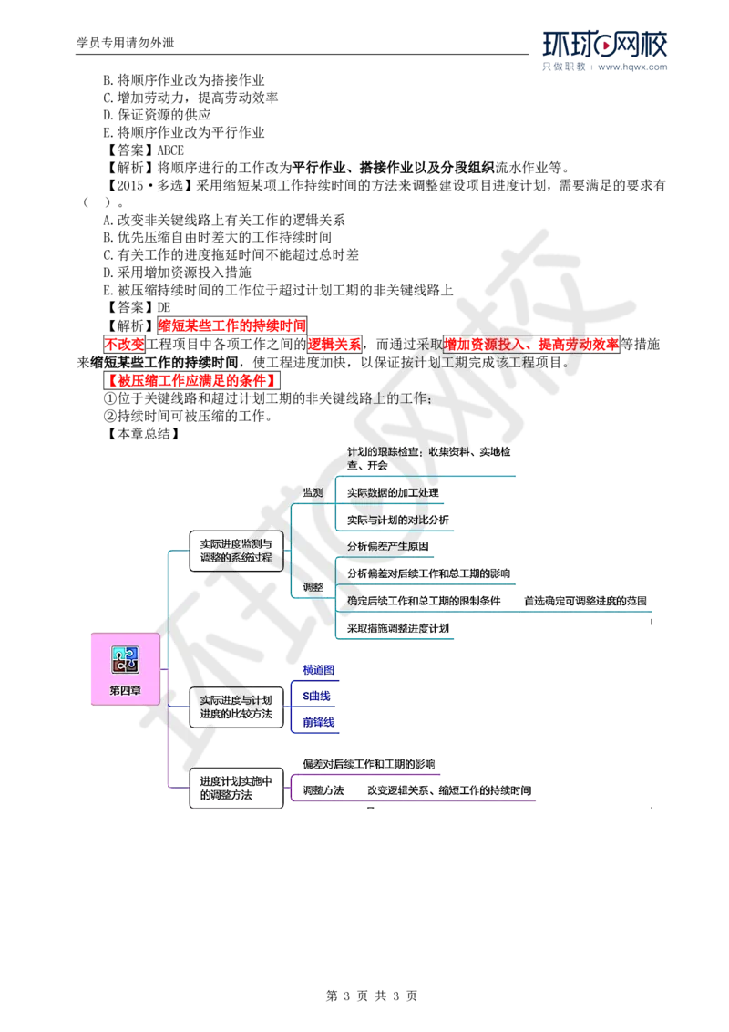 WM_16.进度：第四章第三节进度计划实施中的调整方法_监理工程师_2025监理工程师_2025年监理工程师-各大机构_2025年监理-土建目标_机构1-HQ_01.HQ精讲班-李.娜_讲义