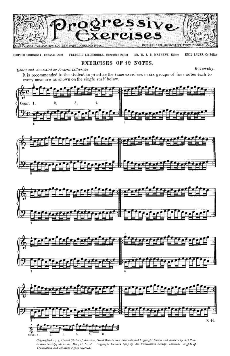 ProgressiveExercises(Godowsky,Leopold)_一万首著名钢琴曲谱哈农贝多芬合集视频教学电子版高清无水印可打印_1古典钢琴知名音乐家谱_超高难度钢琴谱_一些练习曲