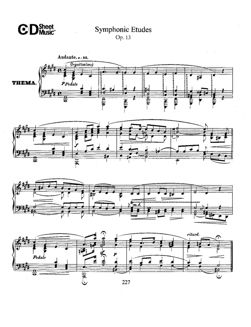 Schumann-SymphonicEtudes,Op.13_一万首著名钢琴曲谱哈农贝多芬合集视频教学电子版高清无水印可打印_1古典钢琴知名音乐家谱_舒曼钢琴谱全集_WORKS
