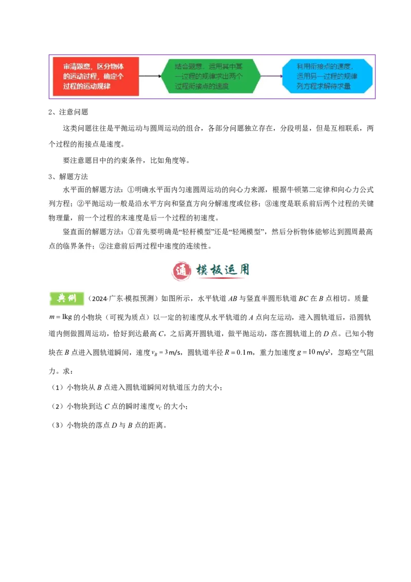 模板04曲线运动（六大题型）（解析版）_20241224_230817_2024-2025高三（6-6月题库）_2025年01月试卷_01012025年高考物理答题技巧与模板构建