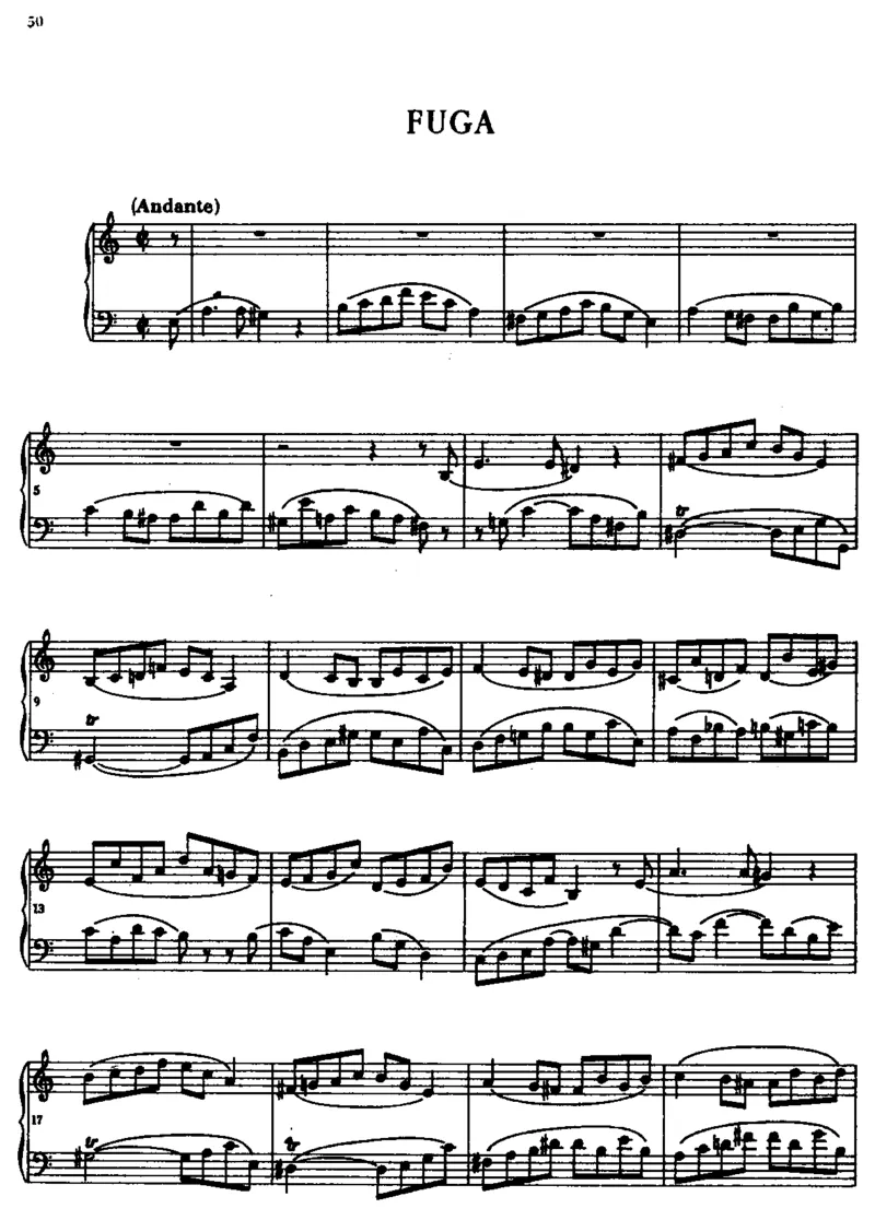 Fuga_一万首著名钢琴曲谱哈农贝多芬合集视频教学电子版高清无水印可打印_1古典钢琴知名音乐家谱_肖邦钢琴谱全集_其他