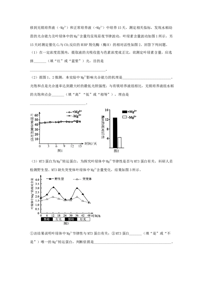 山东省济宁市邹城市第一中学2024-2025学年高二下学期5月月考生物试题（含答案）_2024-2025高二（7-7月题库）_2025年6月试卷_0609山东省济宁市邹城市第一中学2024-2025学年高二下学期5月月考