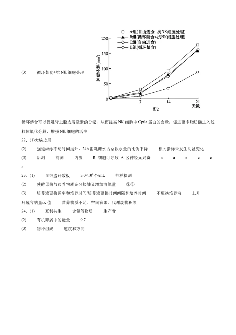江苏省常州高级中学2025-2026学年高二上学期期中考试生物Word版含答案_2024-2025高二（7-7月题库）_2026年1月高二_260112江苏省常州高级中学2025-2026学年高二上学期期中考试
