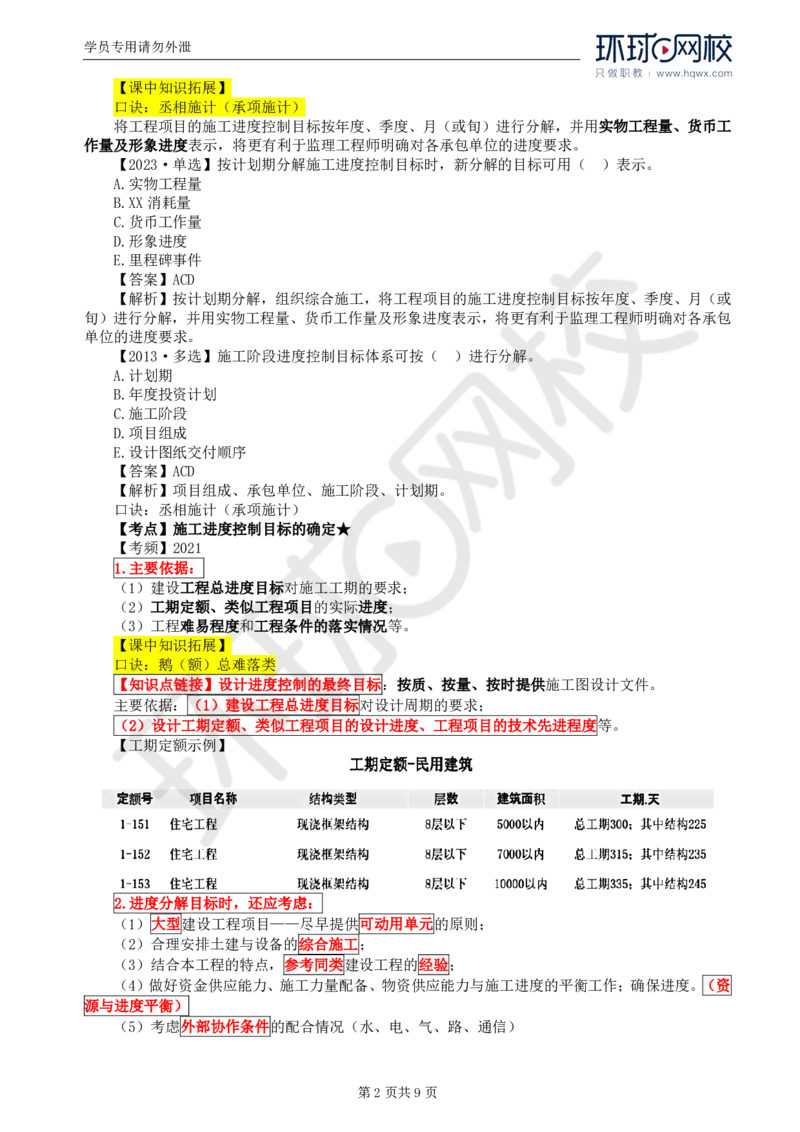 WM_18.进度：第六章第一节至第二节施工阶段进度控制的内容_监理工程师_2025监理工程师_2025年监理工程师-各大机构_2025年监理-土建目标_机构1-HQ_01.HQ精讲班-李.娜_讲义