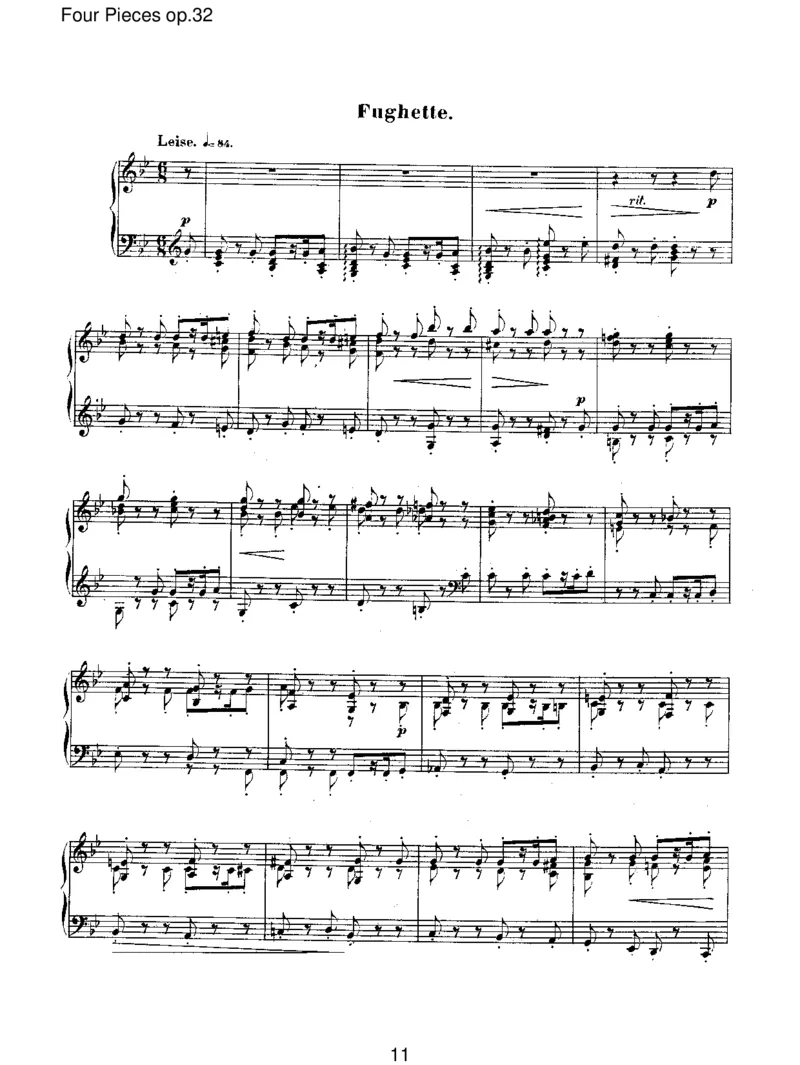 FourPiecesop.32_一万首著名钢琴曲谱哈农贝多芬合集视频教学电子版高清无水印可打印_1古典钢琴知名音乐家谱_舒曼钢琴谱全集_RobertSchumann罗伯特&middot;舒曼(1810-1856)
