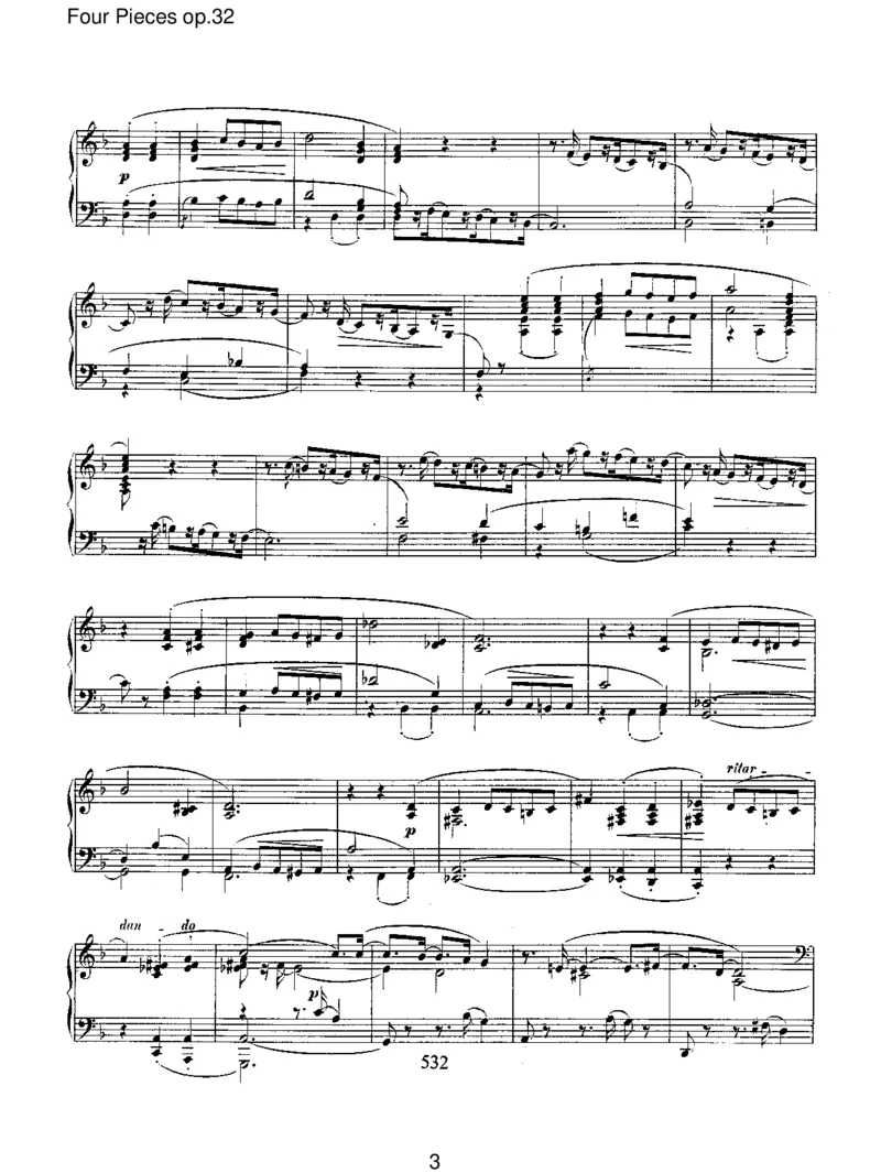 FourPiecesop.32_一万首著名钢琴曲谱哈农贝多芬合集视频教学电子版高清无水印可打印_1古典钢琴知名音乐家谱_舒曼钢琴谱全集_RobertSchumann罗伯特&middot;舒曼(1810-1856)