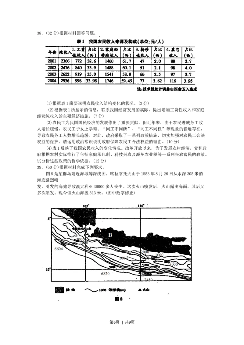 2005年江西高考文科综合真题及答案_历史高考真题试卷_旧1990-2007&middot;高考历史真题_1990-2007&middot;高考历史真题&middot;word_2001-2007年各地文综历年真题_江西