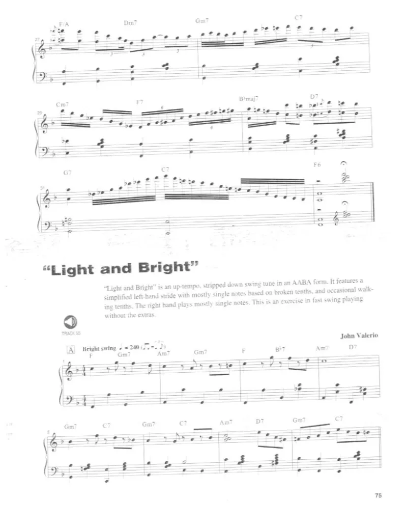 JohnValerio-Stride&SwingPiano_一万首著名钢琴曲谱哈农贝多芬合集视频教学电子版高清无水印可打印_07各风格钢琴谱合集_Stride&SwingPiano_原版钢琴教材附音频