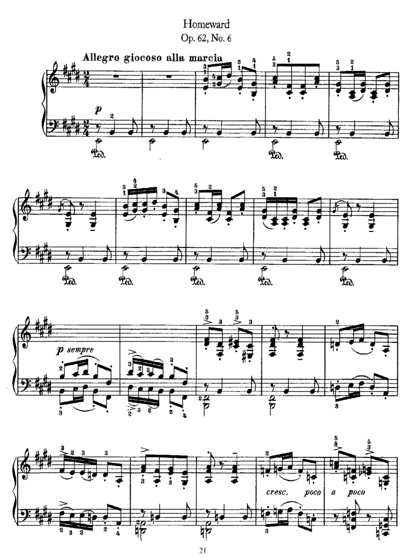 LyricPieces,Op62_一万首著名钢琴曲谱哈农贝多芬合集视频教学电子版高清无水印可打印_1古典钢琴知名音乐家谱_格里格钢琴谱全集_LyricPieces