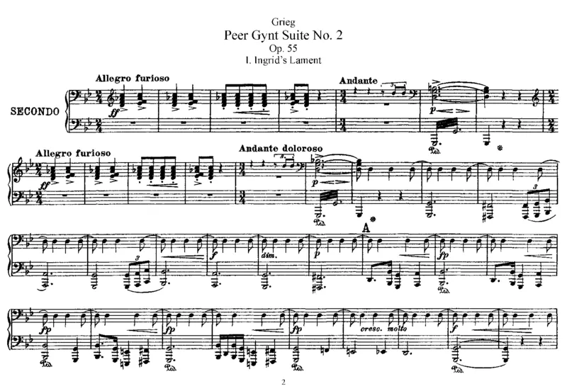 PeerGyntSuiteNo2,Op55(4Hands)_一万首著名钢琴曲谱哈农贝多芬合集视频教学电子版高清无水印可打印_1古典钢琴知名音乐家谱_格里格钢琴谱全集_四手联弹