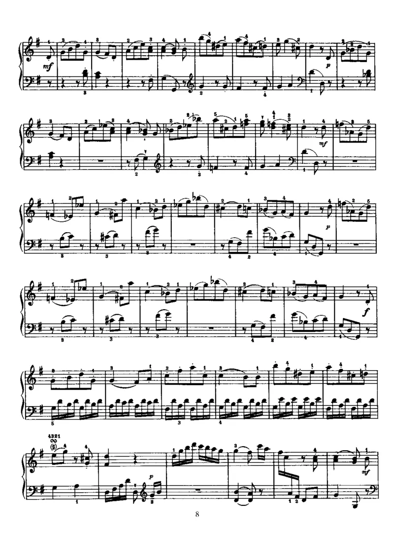 PianoSonataNo27inG_NoRestriction_一万首著名钢琴曲谱哈农贝多芬合集视频教学电子版高清无水印可打印_1古典钢琴知名音乐家谱_海顿钢琴谱全集_奏鸣曲