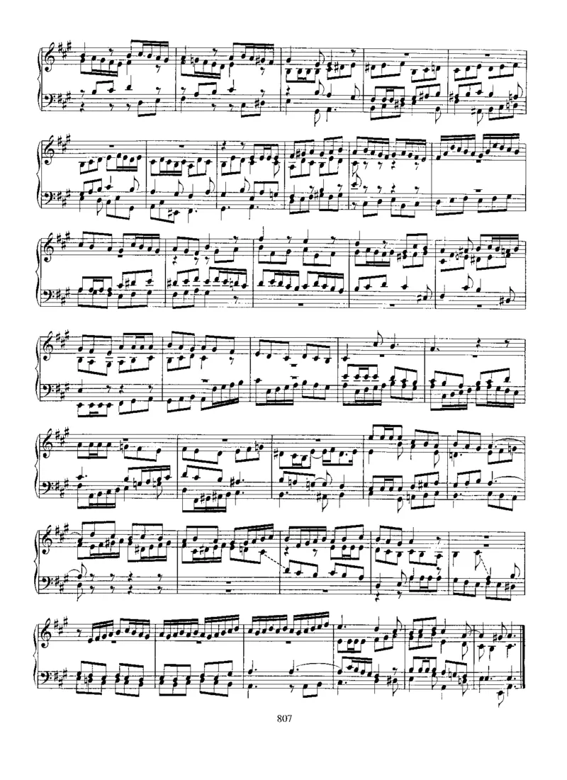 FugueinA,BWV896_一万首著名钢琴曲谱哈农贝多芬合集视频教学电子版高清无水印可打印_1古典钢琴知名音乐家谱_巴赫钢琴谱全集_Preludes，Fantasias，Fugues