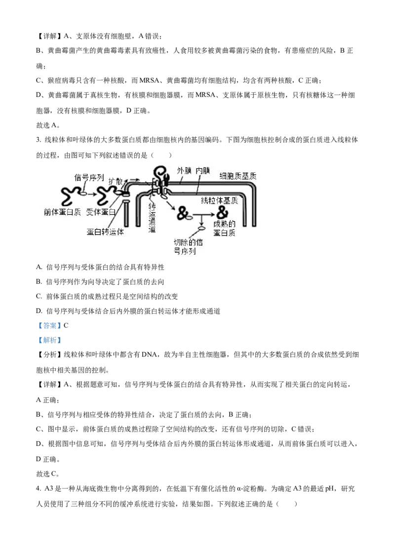 江苏省句容三中、海安实验中学联考2023-2024学年高三10月月考生物试题（解析版）(1)_2023年11月_0211月合集_2024届江苏省句容市三中、海安市实验中学高三10月联考