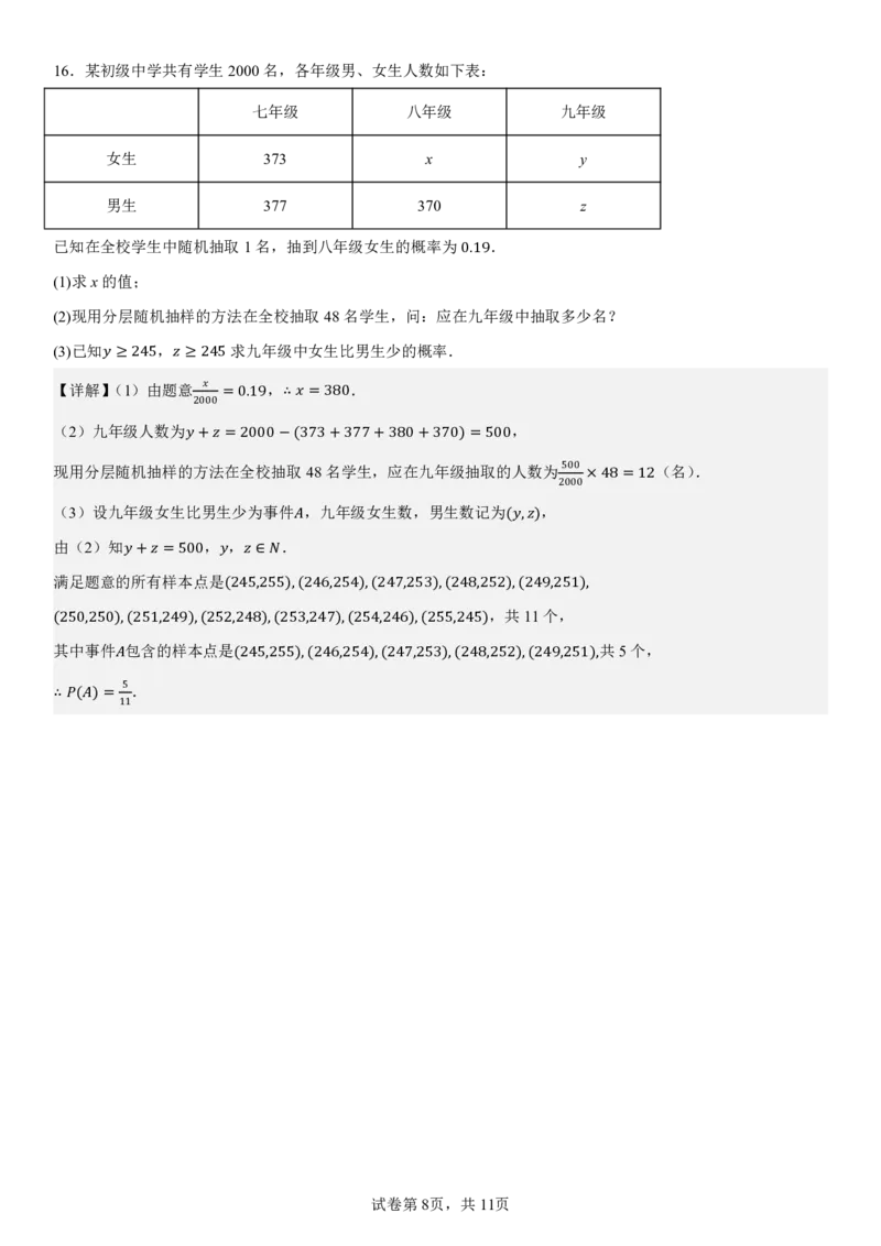 2024级高二年级第一学期阶段考试数学科试卷（详解）_2025年10月高二试卷_251017广东省汕头市金山中学2025-2026学年高二上学期10月阶段考试（全）