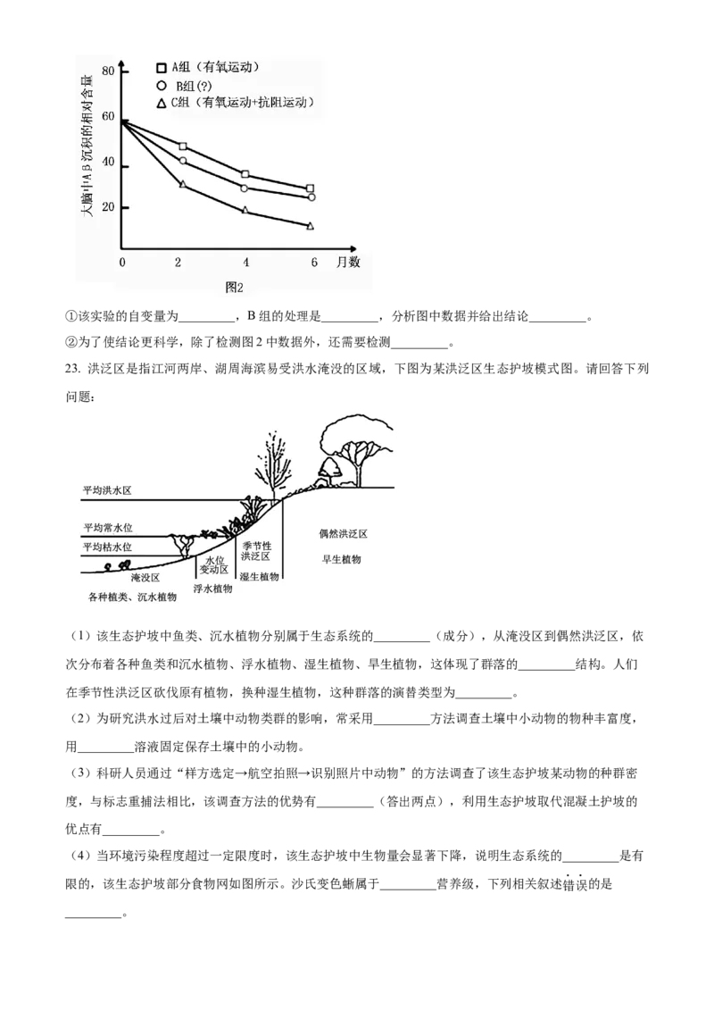 江苏省连云港市灌南县2024-2025学年高二上学期11月期中生物试题Word版无答案_2024-2025高二（7-7月题库）_2024年12月试卷_1213江苏省连云港市灌南县2024-2025学年高二上学期11月期中考试
