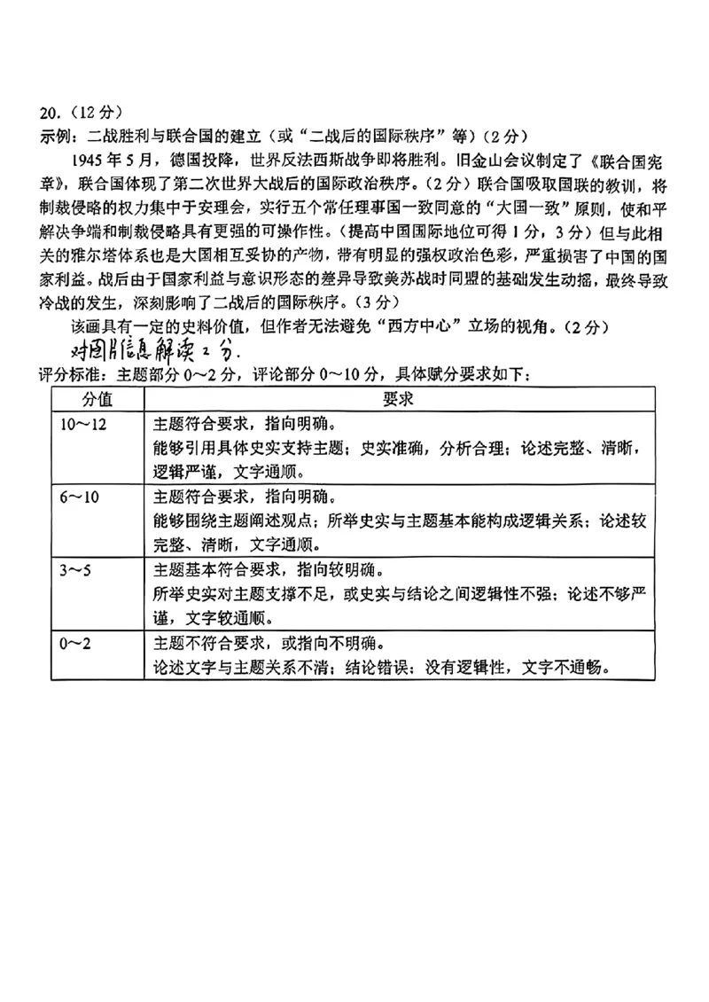 江苏省南通市通州区、如东县2025届高三上学期期中联考历史_2024-2025高三（6-6月题库）_2024年11月试卷_1130江苏省南通市通州区、如东县2025届高三上学期期中联考