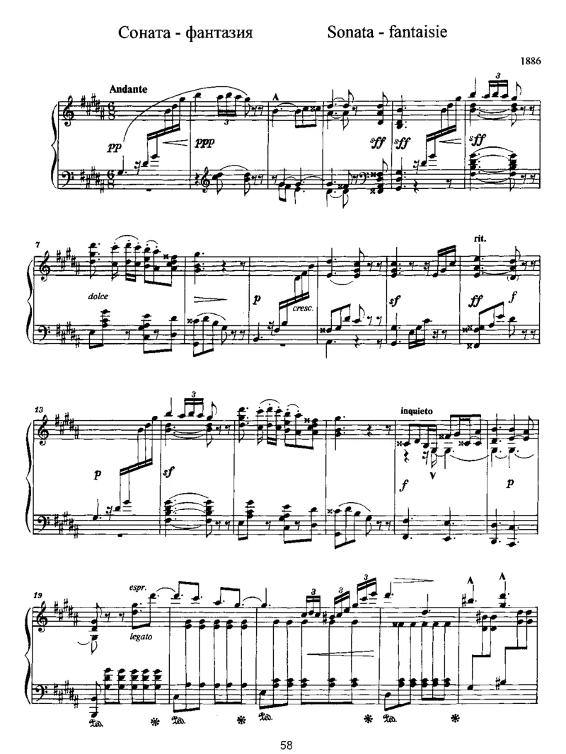 Sonata-Fantaisie(1886)_一万首著名钢琴曲谱哈农贝多芬合集视频教学电子版高清无水印可打印_1古典钢琴知名音乐家谱_斯克里亚宾钢琴谱全集_奏鸣曲