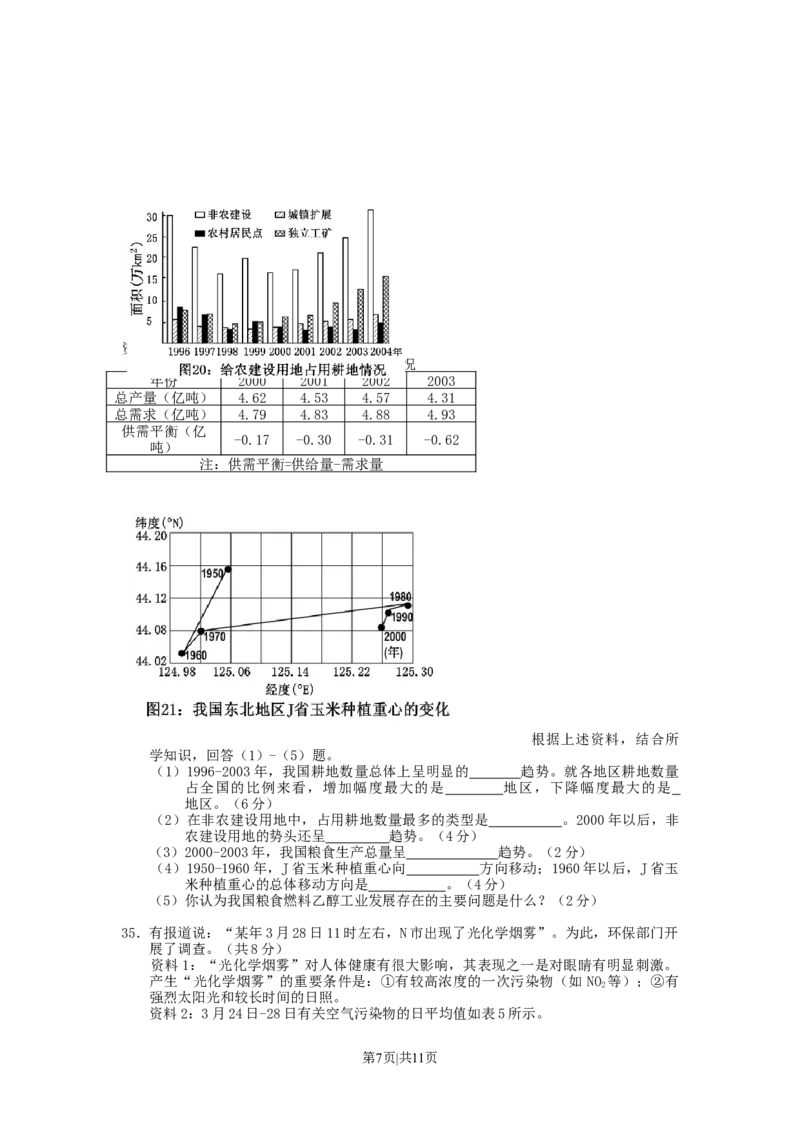 2007年广东高考地理真题及答案_地理高考真题试卷_旧1990-2007&middot;高考地理真题_1990-2007&middot;高考地理真题&middot;word_广东