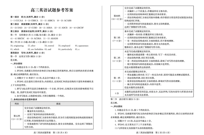 山东省德州市2024-2025学年高三上学期开学考试英语+答案_2024-2025高三（6-6月题库）_2024年09月试卷_0904山东省德州市2025届高三上学期开学考(优高联考)
