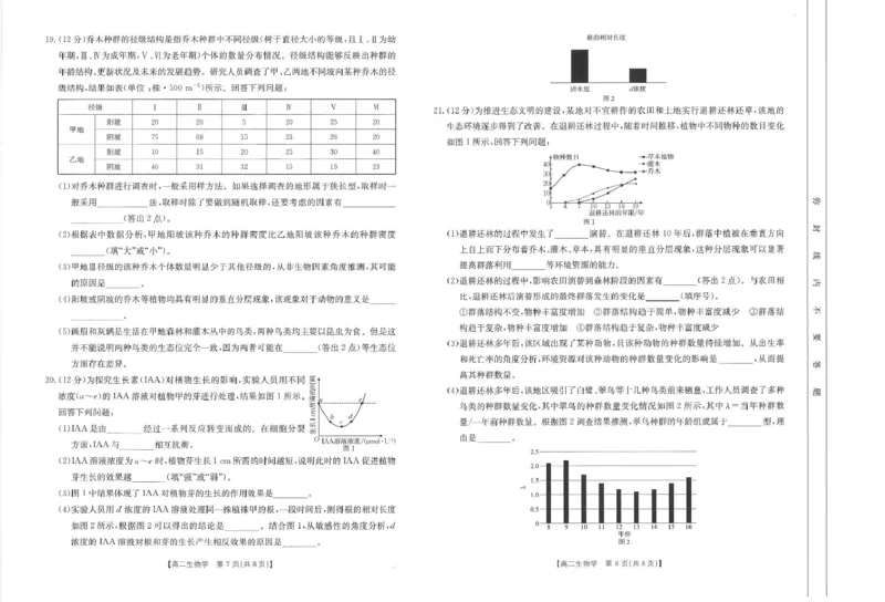 江西省南昌市2024-2025学年高二上学期期末考试生物试卷（PDF版，含解析）_2024-2025高二（7-7月题库）_2025年02月试卷_0219江西省南昌市2024-2025学年高二上学期期末考试
