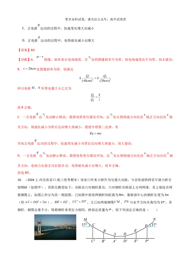 物理（九省联考考后提升卷，江西）（解析版）_2024年4月_其他_2024年1月新&ldquo;九省联考&rdquo;考后提升卷（原卷+解析）_2024年1月&ldquo;九省联考&rdquo;物理真题完全解读与考后提升