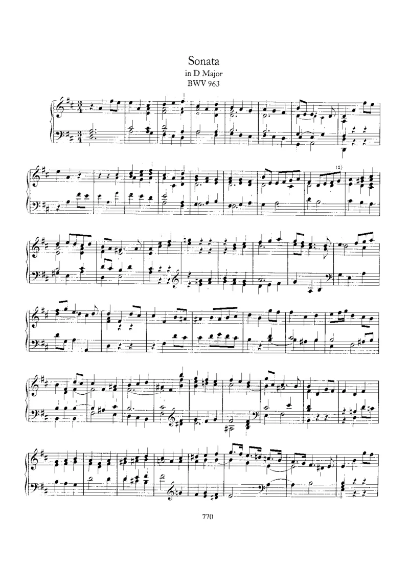 sonataBWV963-966_一万首著名钢琴曲谱哈农贝多芬合集视频教学电子版高清无水印可打印_1古典钢琴知名音乐家谱_巴赫钢琴谱全集