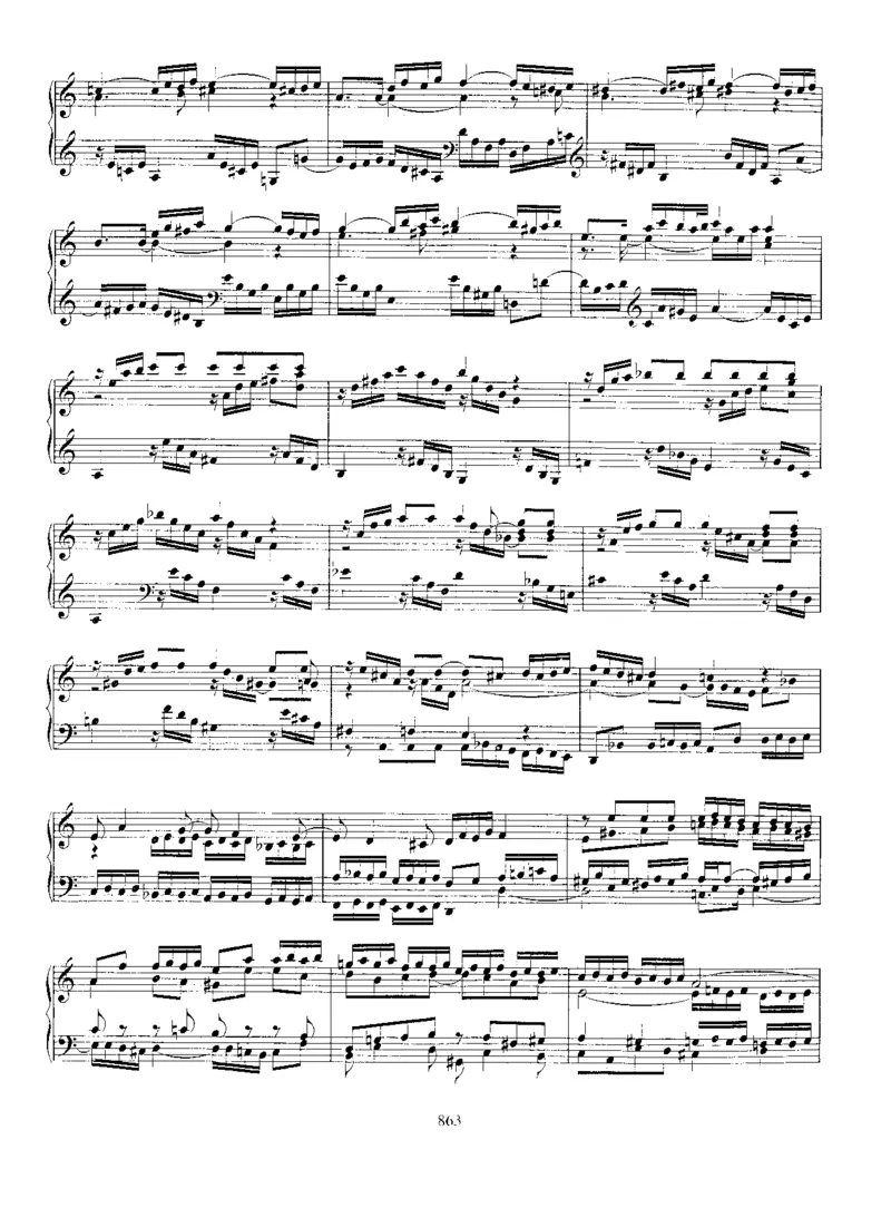 sonataBWV963-966_一万首著名钢琴曲谱哈农贝多芬合集视频教学电子版高清无水印可打印_1古典钢琴知名音乐家谱_巴赫钢琴谱全集