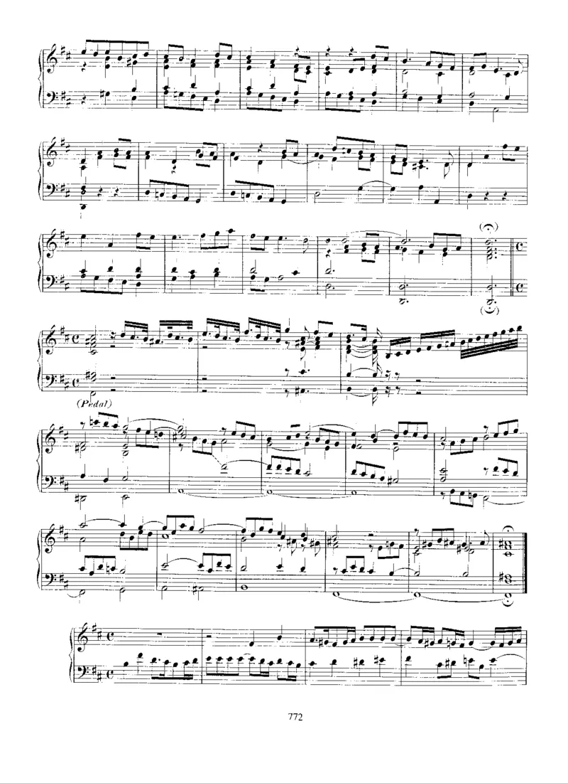 sonataBWV963-966_一万首著名钢琴曲谱哈农贝多芬合集视频教学电子版高清无水印可打印_1古典钢琴知名音乐家谱_巴赫钢琴谱全集