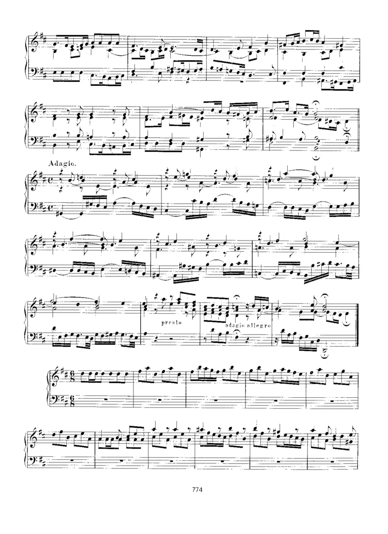 sonataBWV963-966_一万首著名钢琴曲谱哈农贝多芬合集视频教学电子版高清无水印可打印_1古典钢琴知名音乐家谱_巴赫钢琴谱全集