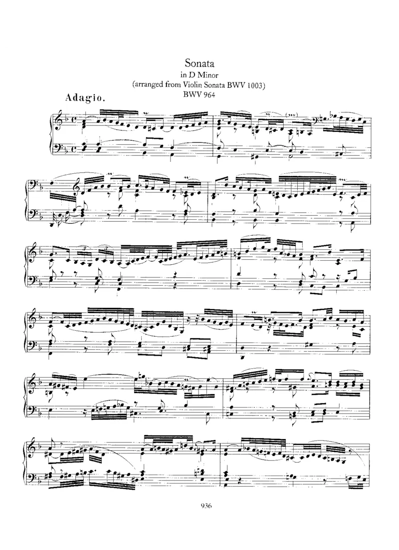 sonataBWV963-966_一万首著名钢琴曲谱哈农贝多芬合集视频教学电子版高清无水印可打印_1古典钢琴知名音乐家谱_巴赫钢琴谱全集