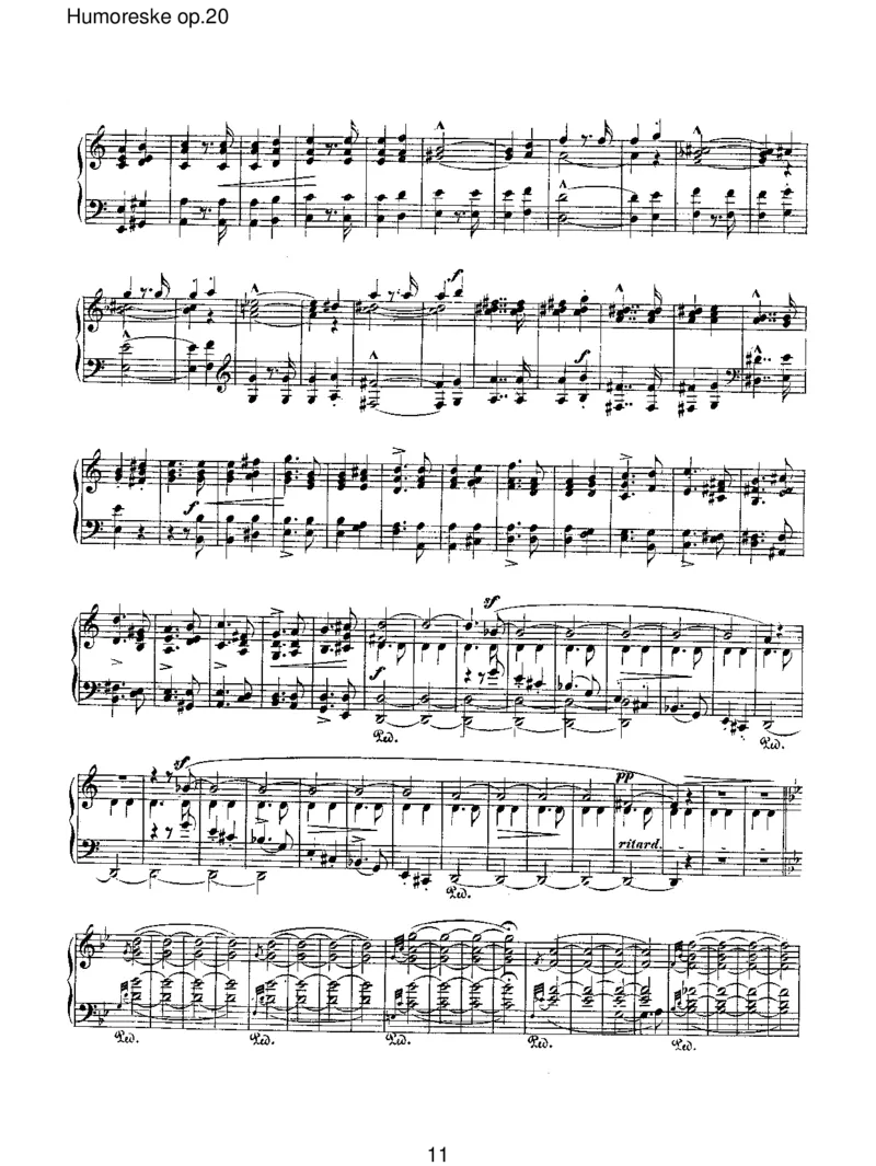Humoreskeop.20_一万首著名钢琴曲谱哈农贝多芬合集视频教学电子版高清无水印可打印_1古典钢琴知名音乐家谱_舒曼钢琴谱全集_RobertSchumann罗伯特&middot;舒曼(1810-1856)