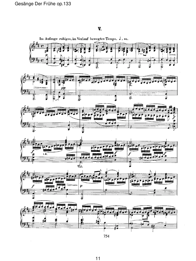 Ges_ngeDerFr&uuml;heop.133_一万首著名钢琴曲谱哈农贝多芬合集视频教学电子版高清无水印可打印_1古典钢琴知名音乐家谱_舒曼钢琴谱全集_RobertSchumann罗伯特&middot;舒曼(1810-1856)