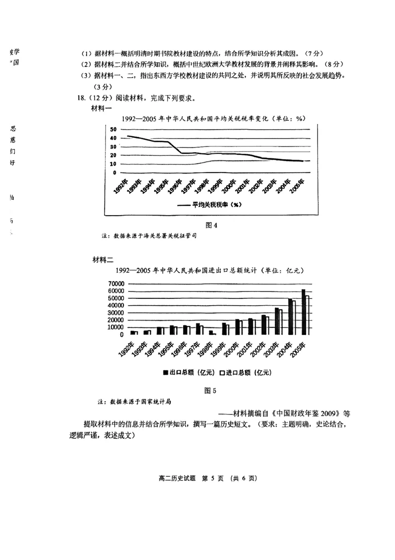 江苏省盐城市2023-2024学年高二下学期期末考试历史试题_2024-2025高二（7-7月题库）_2024年07月试卷_0701江苏省盐城市2023-2024学年高二下学期6月期末