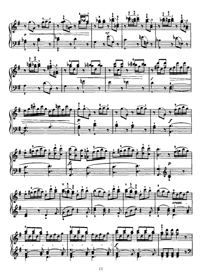 PianoSonataNo39inG_NoRestriction_一万首著名钢琴曲谱哈农贝多芬合集视频教学电子版高清无水印可打印_1古典钢琴知名音乐家谱_海顿钢琴谱全集_奏鸣曲