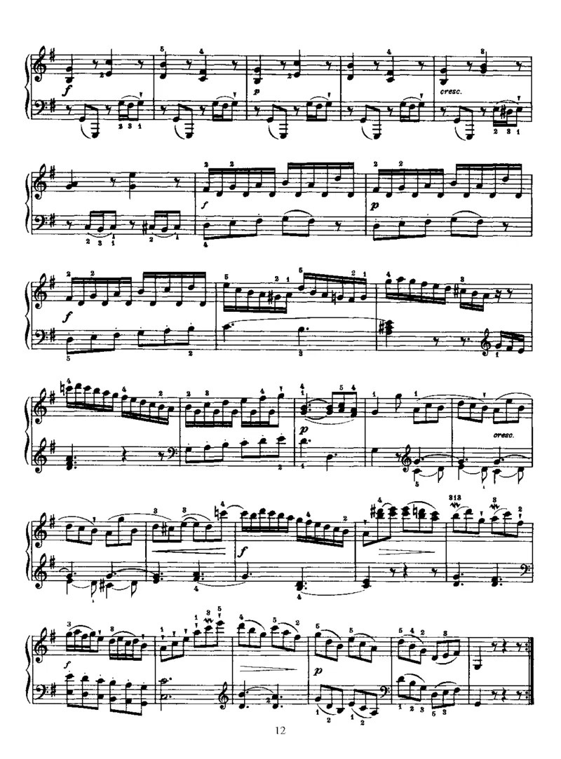 PianoSonataNo39inG_NoRestriction_一万首著名钢琴曲谱哈农贝多芬合集视频教学电子版高清无水印可打印_1古典钢琴知名音乐家谱_海顿钢琴谱全集_奏鸣曲