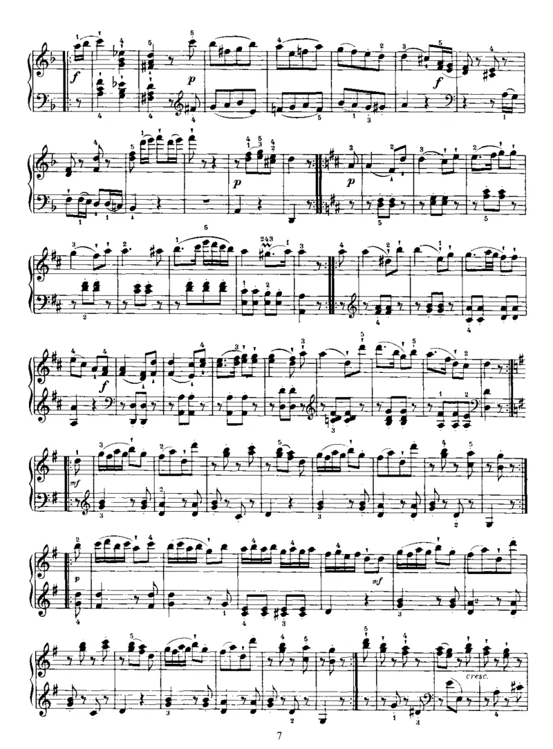 PianoSonataNo37inD_NoRestriction_一万首著名钢琴曲谱哈农贝多芬合集视频教学电子版高清无水印可打印_1古典钢琴知名音乐家谱_海顿钢琴谱全集_奏鸣曲