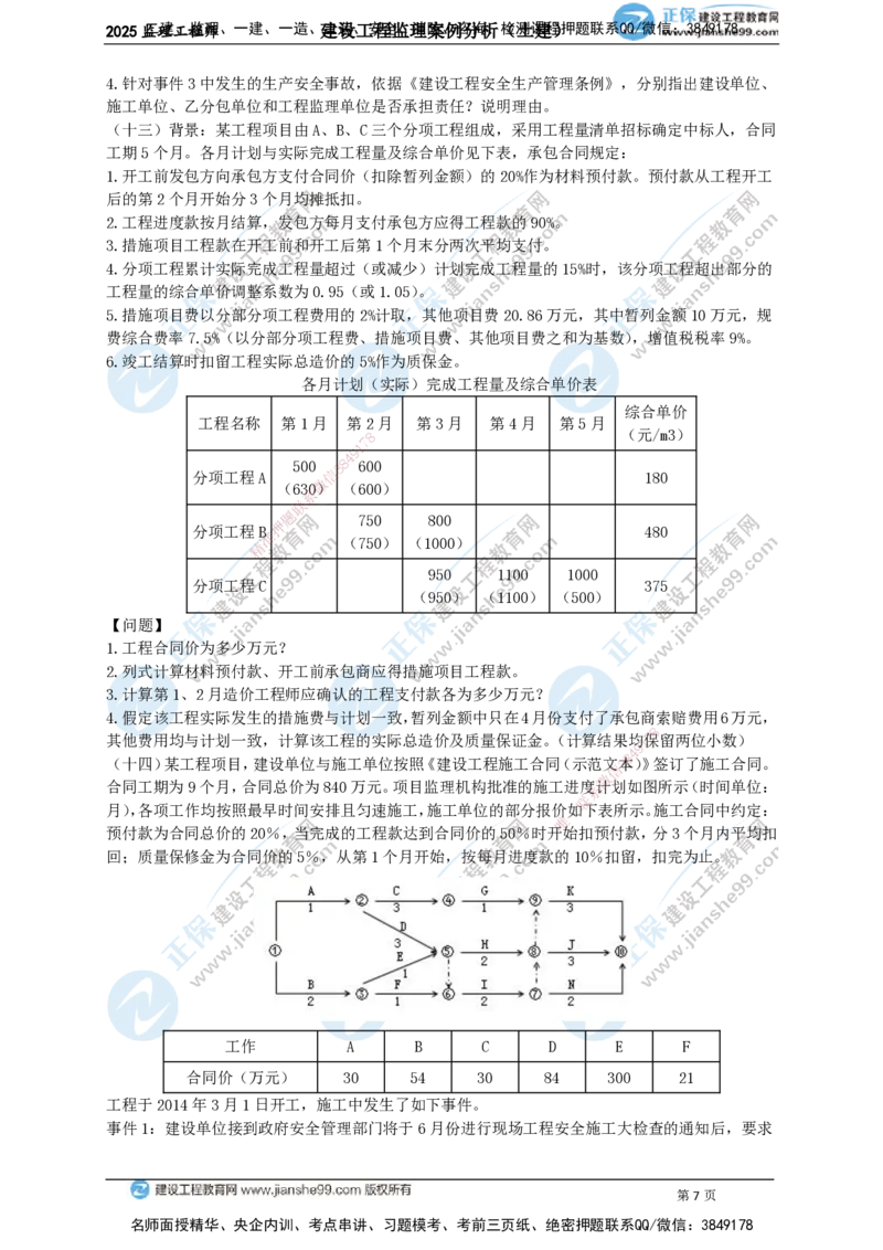 JG-土建案例-关键20题_监理工程师_2025监理工程师_2025年监理工程师SVIP_2025年监理土建案例SVIP_05-考前密训✿央企特训✿机构普押_07-案例《关键50题》JG
