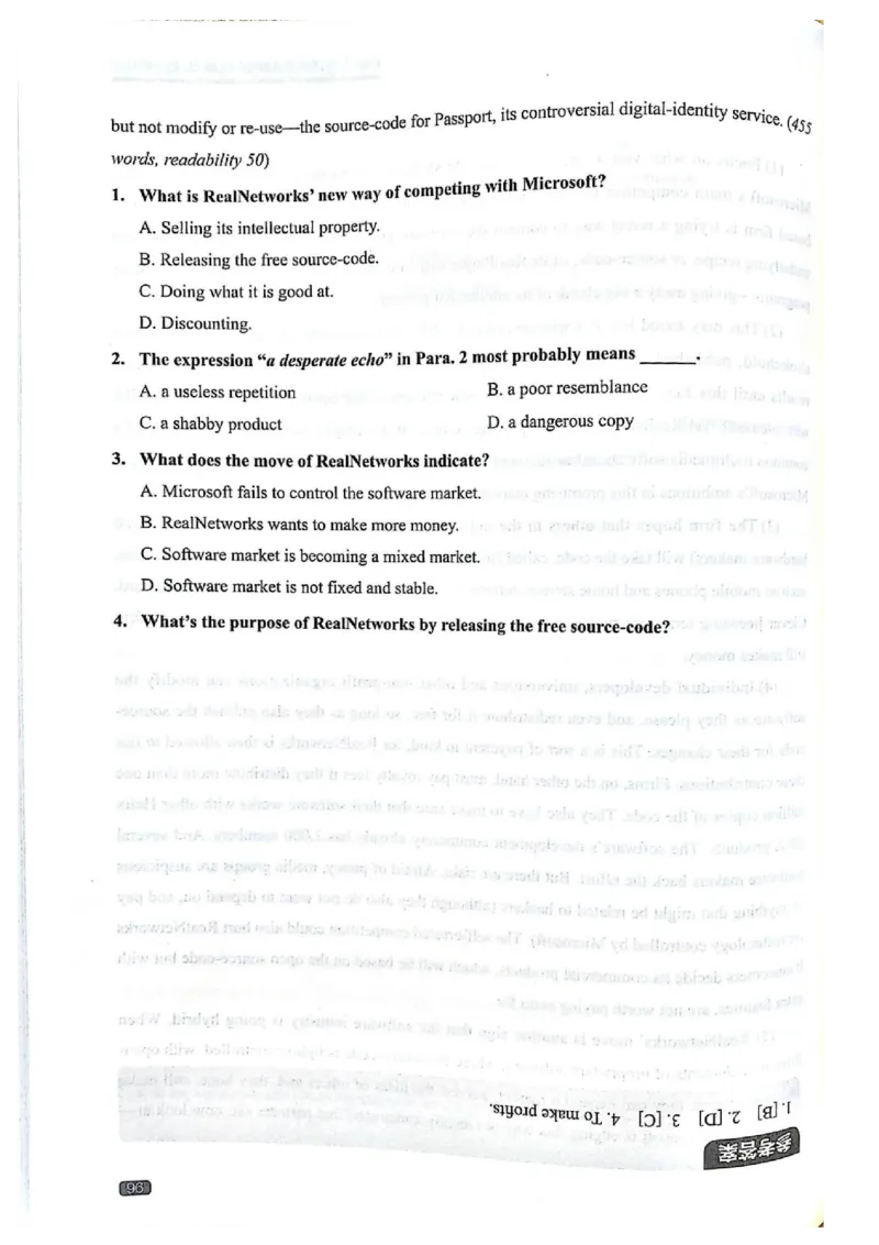 TEM4新题型-阅读理解_2025专四专八真题及备考资料_2009-2024专四真题+备考资料_2024专四备考资料合辑（电子书）_24专四阅读_2024英语专业四级阅读理解