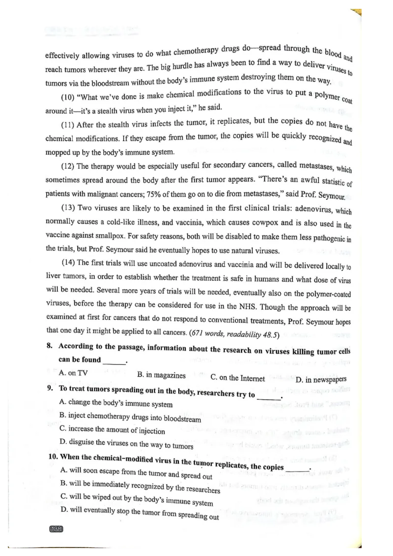 TEM4新题型-阅读理解_2025专四专八真题及备考资料_2009-2024专四真题+备考资料_2024专四备考资料合辑（电子书）_24专四阅读_2024英语专业四级阅读理解