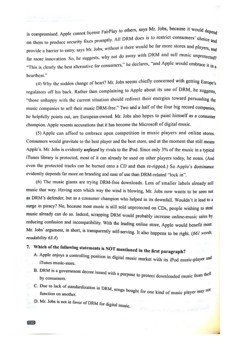 TEM4新题型-阅读理解_2025专四专八真题及备考资料_2009-2024专四真题+备考资料_2024专四备考资料合辑（电子书）_24专四阅读_2024英语专业四级阅读理解