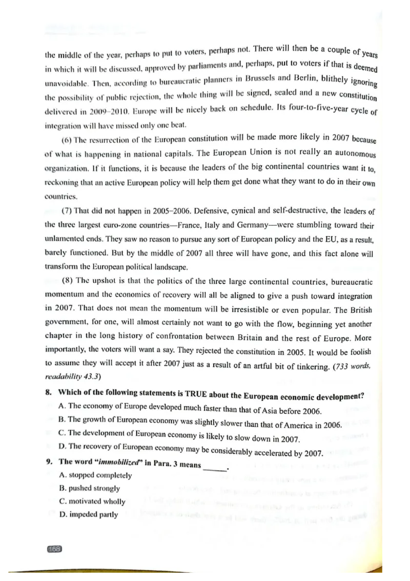 TEM4新题型-阅读理解_2025专四专八真题及备考资料_2009-2024专四真题+备考资料_2024专四备考资料合辑（电子书）_24专四阅读_2024英语专业四级阅读理解