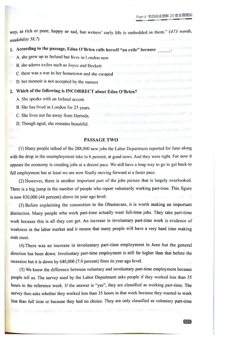 TEM4新题型-阅读理解_2025专四专八真题及备考资料_2009-2024专四真题+备考资料_2024专四备考资料合辑（电子书）_24专四阅读_2024英语专业四级阅读理解