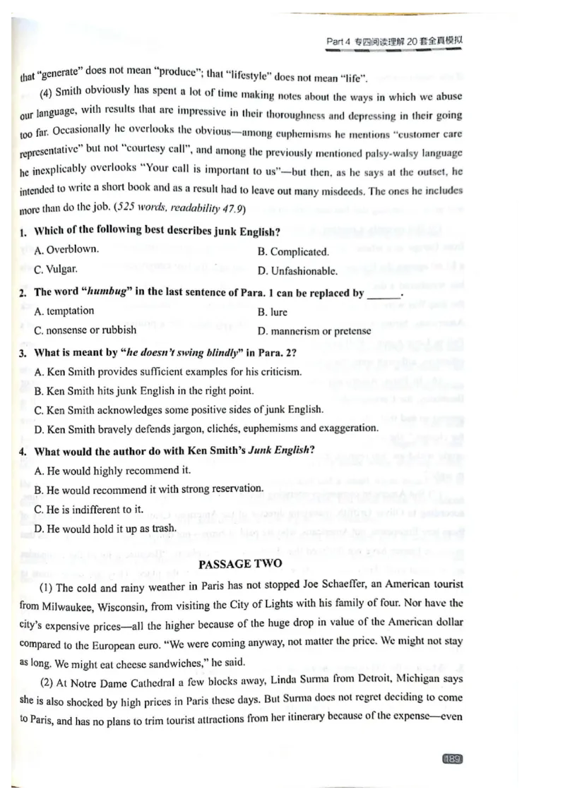 TEM4新题型-阅读理解_2025专四专八真题及备考资料_2009-2024专四真题+备考资料_2024专四备考资料合辑（电子书）_24专四阅读_2024英语专业四级阅读理解