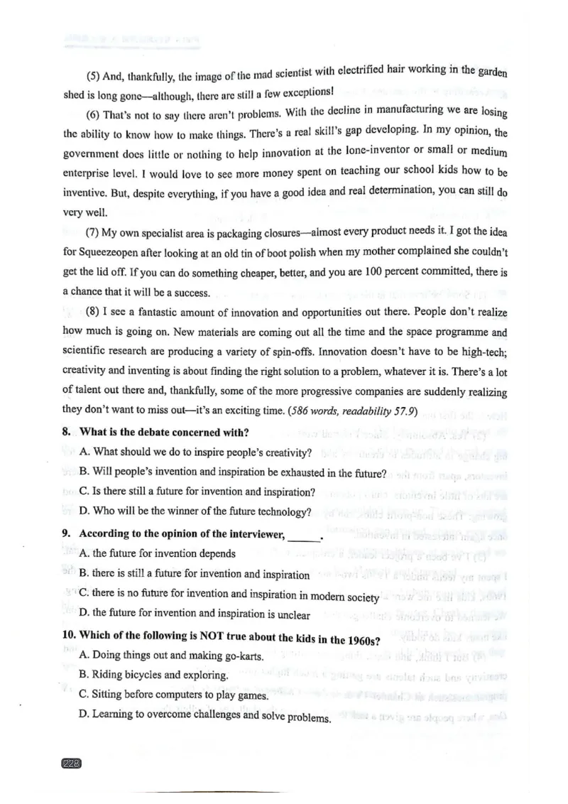 TEM4新题型-阅读理解_2025专四专八真题及备考资料_2009-2024专四真题+备考资料_2024专四备考资料合辑（电子书）_24专四阅读_2024英语专业四级阅读理解