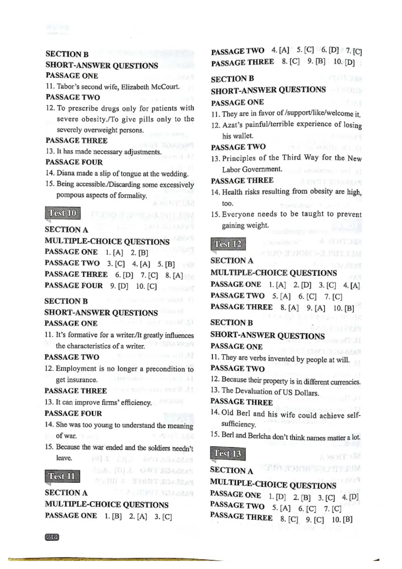 TEM4新题型-阅读理解_2025专四专八真题及备考资料_2009-2024专四真题+备考资料_2024专四备考资料合辑（电子书）_24专四阅读_2024英语专业四级阅读理解